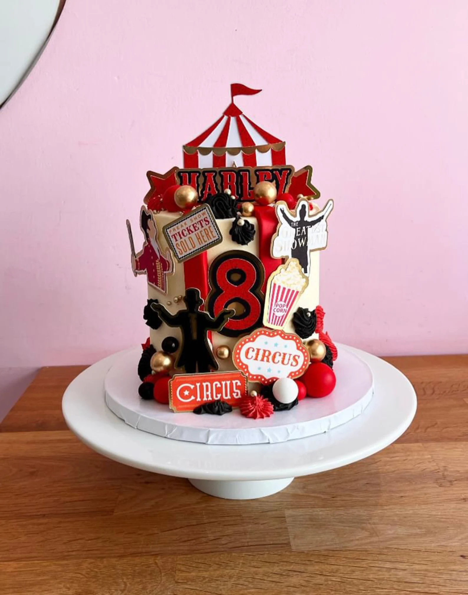 Custom Circus Cake Toppers: Ringmaster, Acrobats & Tent